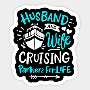 Cruise Husband and Wife Sticker